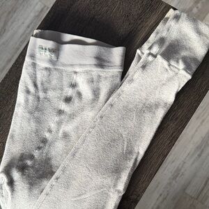 SKIMS Gray Cotton Ribbed Leggings